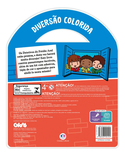 Blue Building Detectives: diversión colorida: no hay subtítulos, de Ciranda Cultural. Hay una serie, no hay volumen. Editora Ciranda Cultural Editora, tapa blanda, primera edición en portugués, 2023