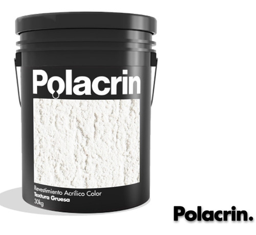 Pintura Revestimiento Polacrin 25 Kg Gruesa Blanco Textura