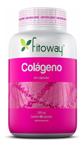 Colágeno Hidrolisado Fitoway - 60 Cápsulas