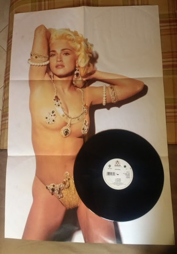 Lp Single 12  Madonna Erotica Importado Inglaterra Cn Poster