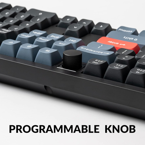 Keychron V6 Wired Custom Mechanical Keyboard Knob Version...