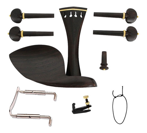 Kit De Montagem Em Ébano Para Violino 4/4 Hill + Micro + Rab