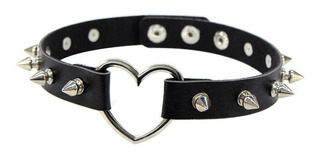 Choker Gargantilla Collar Gótico Sexy Encaje Corazon Mujer