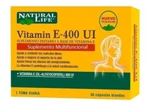 Comprar Natural Life Natural Life Vitamin E 400ui X 30 Tabletas