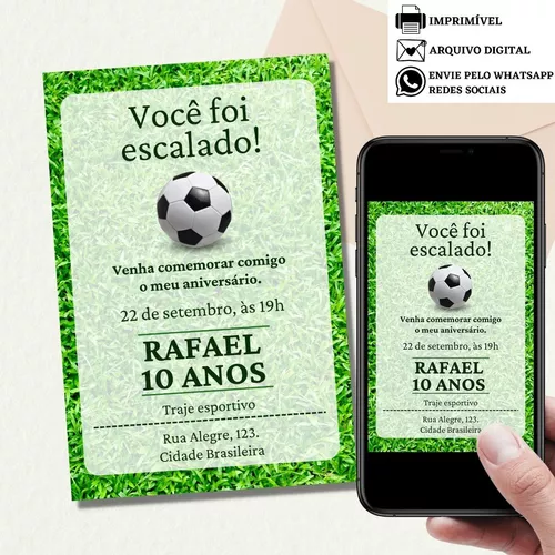 Fazer convite online convite digital Convite de aniversario para assistir  jogo copa do mundo