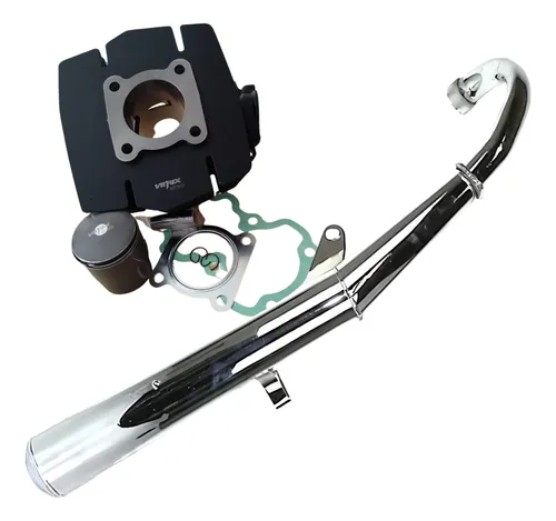 Kit Cilindro Repotenciado + Exosto Mofle Para Suzuki Ax100