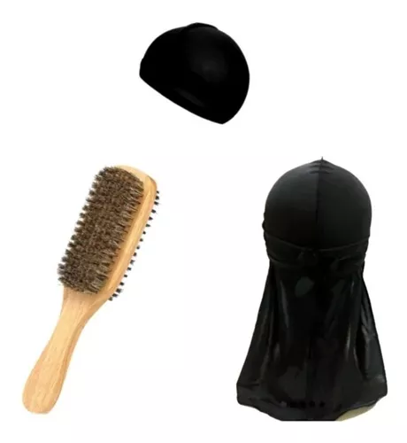 Kit Durag Wave Og Preta 360 Waves E Plastic Bag Corre em Promoção