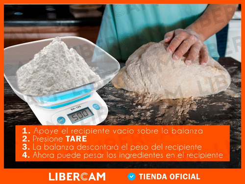 Imagen 8 de 10 de Balanza Electronica Digital De Cocina 1gr A 5kg Precision
