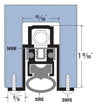 Parte Inferior De Puerta Automática Tms, Totalmente Embutida