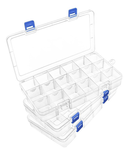 Difit 3 Caja Joyeria Plastico Transparente Separador Para S