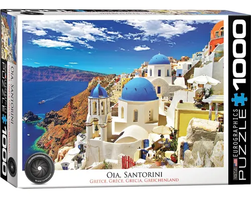 Puzzle De 1000 Piezas, Oia Santorini En Grecia