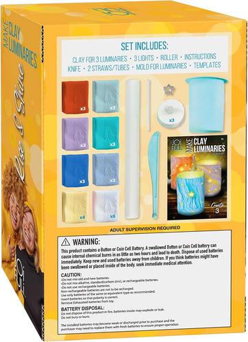 Joifuli Diy Arcilla Luminarias Clay Craft Kit Regalos Para N
