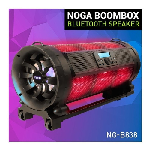 Noga Boombox Parlante Potenciado Karaoke Bluethooth Portátil