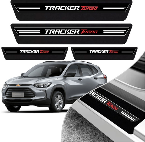 Soleira Protetora De Porta Platinum Tracker Turbo - Preto