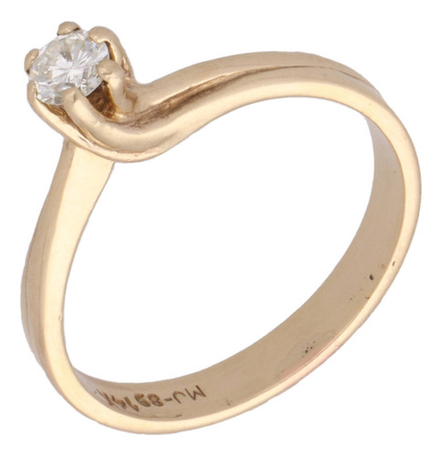 Anillo De 14k Oro Amarillo, 2.5 Gramos