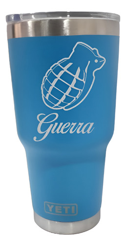 Termo Grabado Personalizado Azul Cielo
