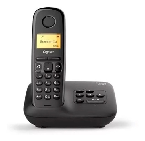 Telefono Inalambrico Gigaset Eco Dect Color Negro A270a Febo