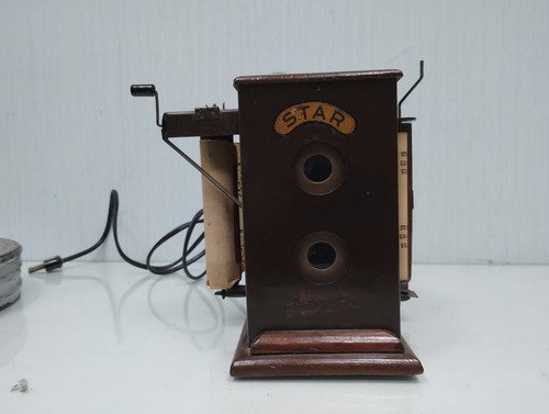 Antiguo Proyector Juguete Peliculas De Papel Con Animacion (Usado)