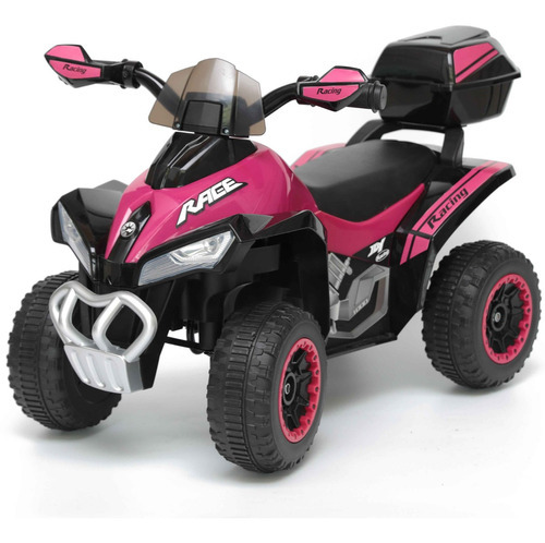 Mini Moto Quadriciclo Elétrico 6v Infantil Rosa Menina