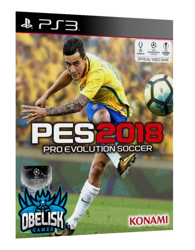 Pes 2018 Pro Evolution Soccer 18 Ps3 Mídia Digital Psn Play3