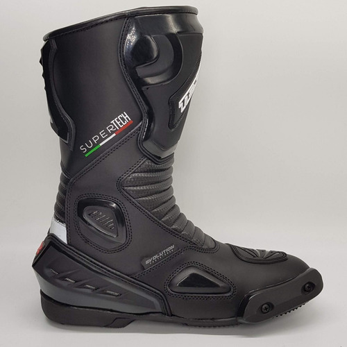 Imagem 7 de 10 de Bota Motociclista Texx Super Tech V2 Couro Esportiva