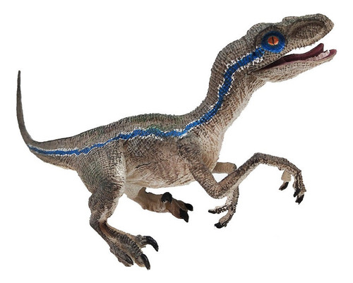 Blue Velociraptor Dinosaurio Figura De Acción Animal Modelo