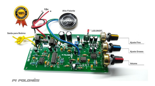 Imagem 2 de 2 de Detector De Metais Pi Polonês Placa Pronta