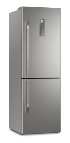 Imagen 1 de 3 de Heladera no frost Electrolux ERBR11 acero inoxidable con freezer 346L 220V