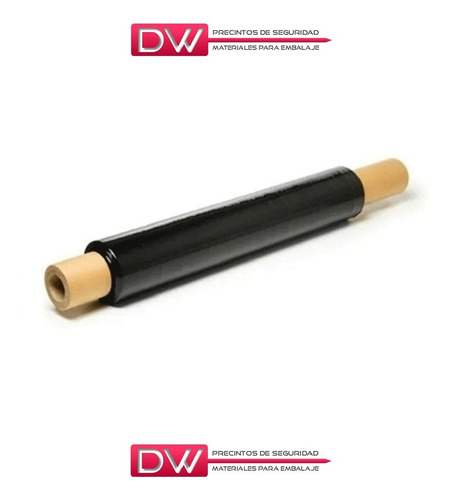 Imagen 3 de 10 de Film Stretch Negro 50cm Con Mango Virgen X6u Dw! Oferta