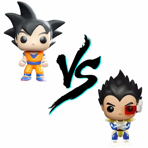 Funko 2 Pop Goku Vs Vegeta Metálico Dragon Ball Z Sayayin