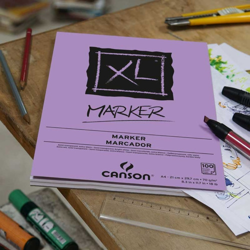 Block C/100 Hjs Papel Marker Xl Canson