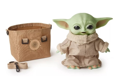 The Mandalorian Peluche Baby Yoda En Mochila Grogu 28cm
