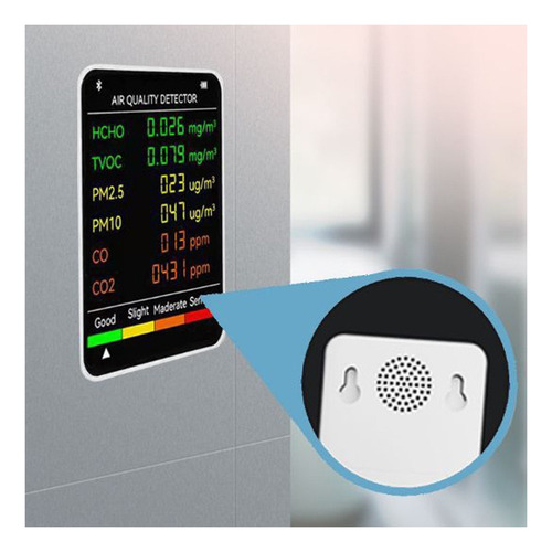 2024 6 En 1 Pm2,5 Pm10 Hcho Tvoc Co Co2 Aire Multifuncional