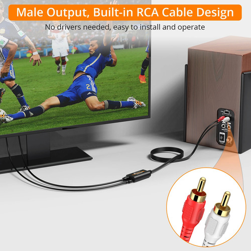 Convertidor Audio Neoteck Dac Optico A Rca Digital Analógico