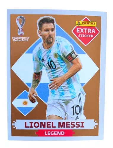 Figurinha Messi Rara Legend Prata Copa 22 Original