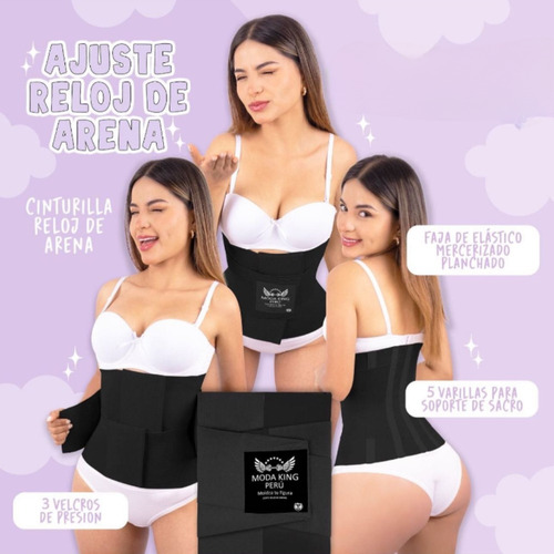 Faja Moda King Reloj De Arena Original Reductora Cinturilla