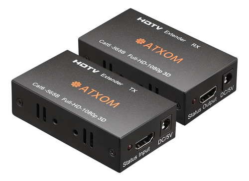 Extensor Hdmi A Través De Ethernet Atxom, Más De Cat Hasta 2