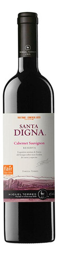 Pack De 4 Vino Tinto Torres Santa Digna Cabernet Sauvignon 7