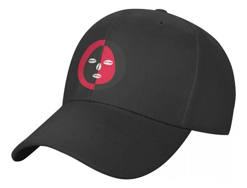 Gorra Cabeza Elegua Rojo Negro Clásica Estilo Bélico Premium