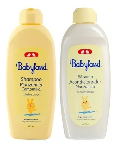 Babyland Shampoo Y Acondicionador Manzanilla 410ml