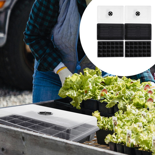 Nuevo Bandeja Para Plántulas Sprouts Con 24 Orificios, 2