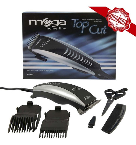 Máquina Cortar Cabelo Mega Top Cut Home Line Mais Acessórios