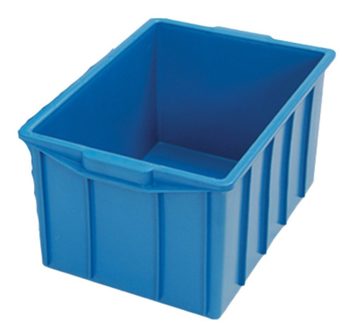 Kit 2 Caixas Organizadora Média 26 Litros 22,5x35x50 - Azul