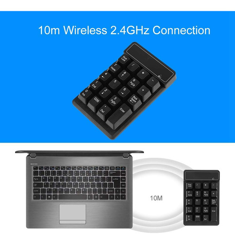 Teclado Numérico Inalámbrico 2.4ghz Semi-mecanico Waterproof