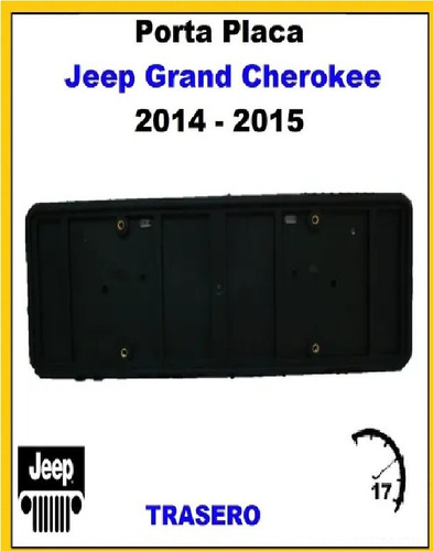 Porta Placas Jeep Grand Cherokee 4g 2014 2015