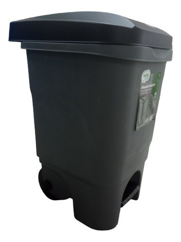 Imagen 2 de 6 de Contenedor Basura 60litros Con Ruedas