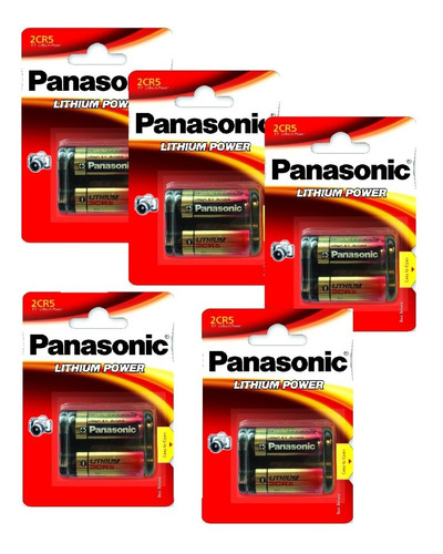 Set X5 Baterias 2cr5 Panasonic 6v 15% Off