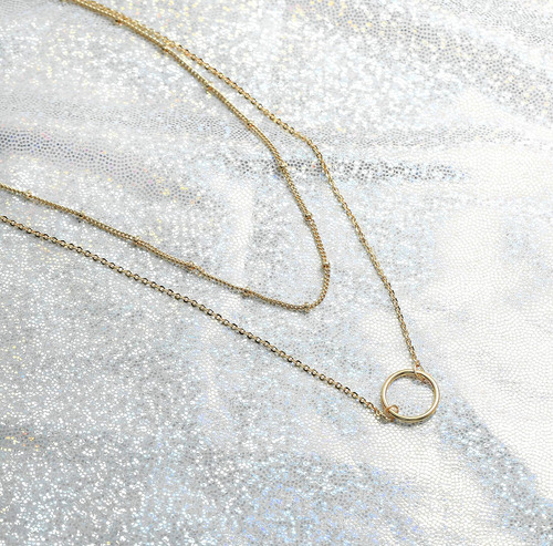 Collar De Corazón De Capas De Mevecco Colgante Hecho A Mano