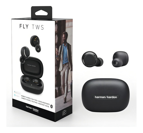 Audifono Inalambrico Harman Kardon Fly Tws Color Negro