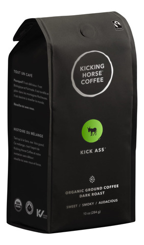 Kicking Horse Coffee, Kick Ass, Caf De Tueste Oscuro, Molido